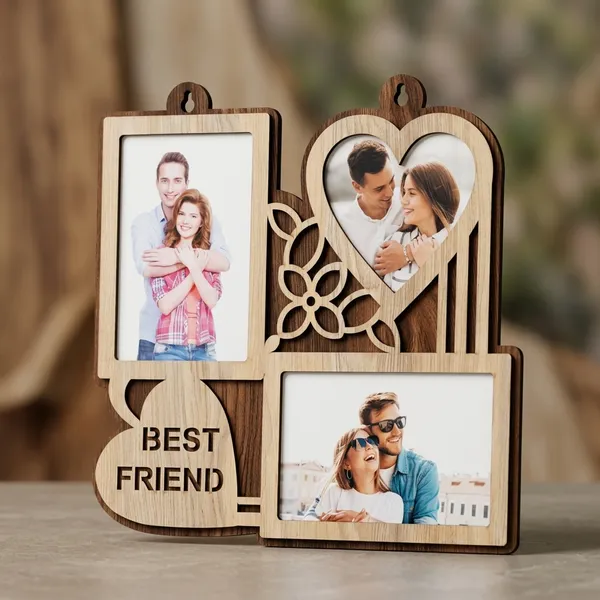 Wood_Best_Friend_Heart_Multi_Aperture_Photo_Frame