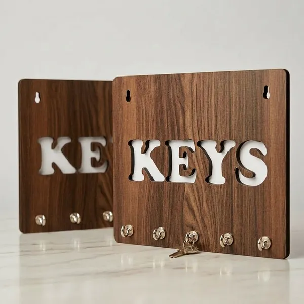 Wood_Modern_Keys_Lettered_Wall_Mounted_Key_Holder_|_Pack_Of_2