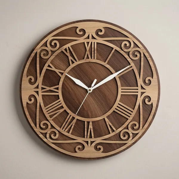 Wood_Classic_Roman_Numeral_Scrollwork_Decorative_Wall_Clock