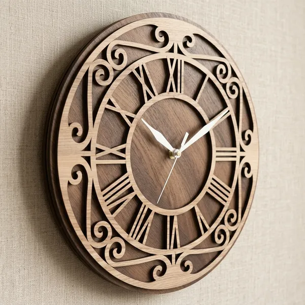 Wood_Classic_Roman_Numeral_Scrollwork_Decorative_Wall_Clock