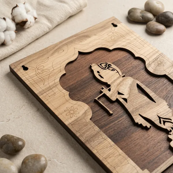 Wood_Devotional_Krishna_Carved_Wall_Mounted_Key_Holder_|_Pack_Of_2