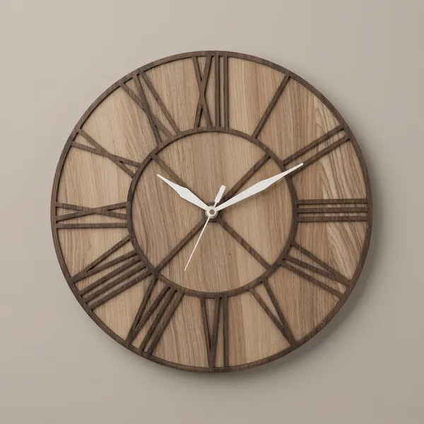 Wood_Classic_Roman_Numeral_Wall_Clock