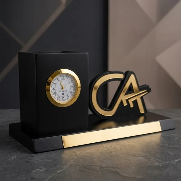 Wood_Black_Gold_Executive_Analog_Desk_Clock