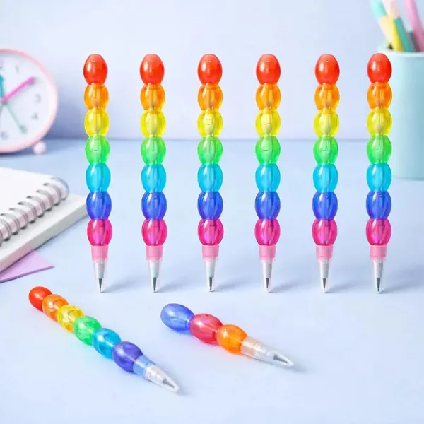 Multicolour_Stackable_Rainbow_Wax_Crayons_16_Pieces_-_Pack_of_4