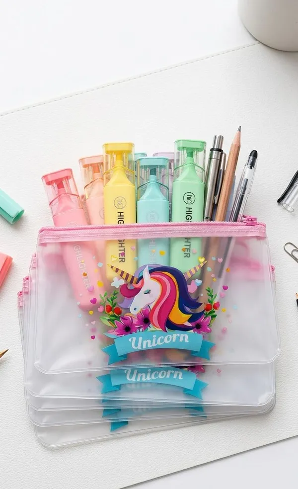 Transparent_Pvc_Unicorn_Print_Zipper_Stationery_Pouch_-_Pack_of_3