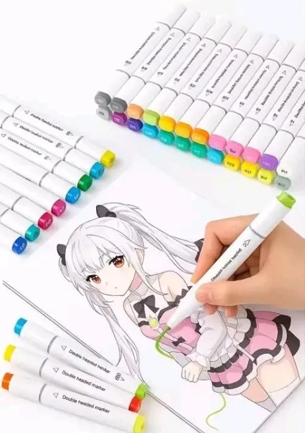Touchmomo_Dual_Tip_Water-Based_Multicolour_Markers_Set_Of_12_-_Pack_of_1