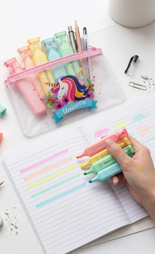 Transparent_Pvc_Unicorn_Print_Zipper_Stationery_Pouch_-_Pack_of_3