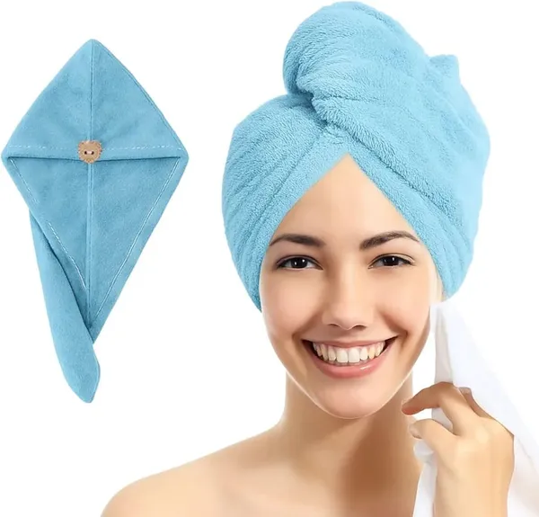 Sky_Blue_Microfiber_Quick-Dry_Button_Wrap_Hair_Towel_For_Women_-_Pack_of_2