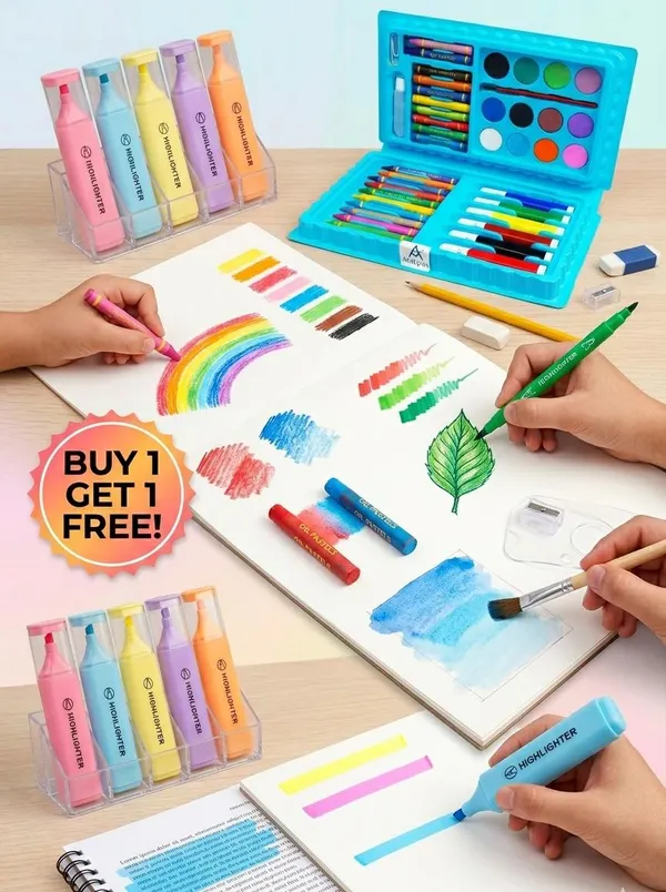Multicolour_Pastel_Highlighters_And_Art_Kit_Combo_For_Kids_(_Pack_of_6)