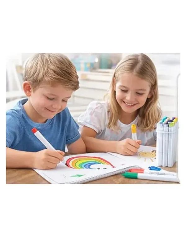 Touchmomo_Dual_Tip_Water-Based_Multicolour_Markers_Set_Of_12_-_Pack_of_1