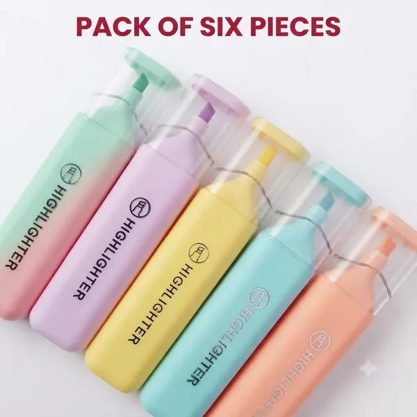 Pack_of_6_Plastic_Pastel_Multicolour_Mini_Highlighter_Pens_Set