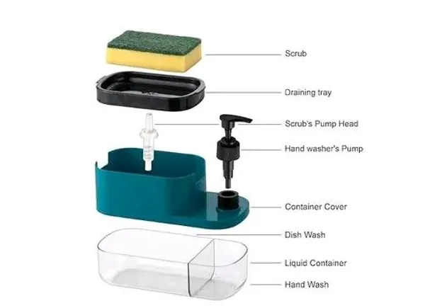 Plastic_2-In-1_Kitchen_Sink_Soap_Dispenser_And_Sponge_Holder_-_Pack_of_1