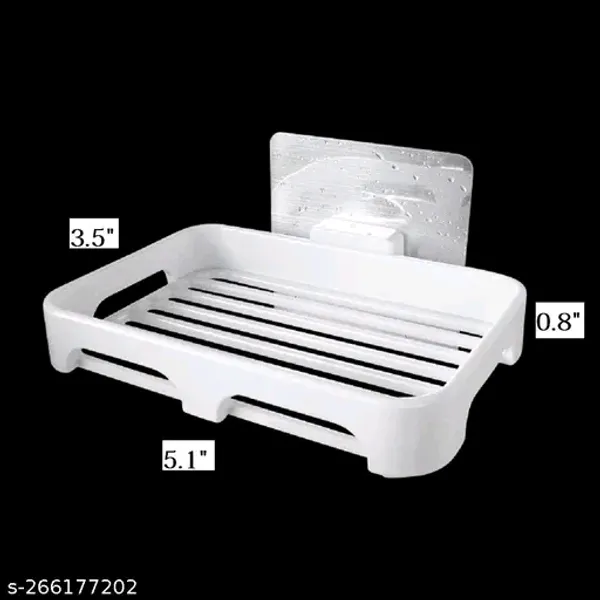 White_Plastic_Two-Tier_Wall-Mounted_Bathroom_Storage_Shelf_-_Pack_of_2