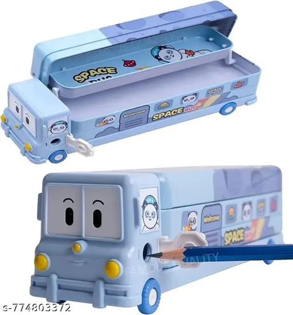 Pencil_Box_,_Sky_Blue_Plastic_Double_Layer_Cartoon_Pencil_Box_With_Built-In_Sharpener_For_Kids_-_Pack_of_1