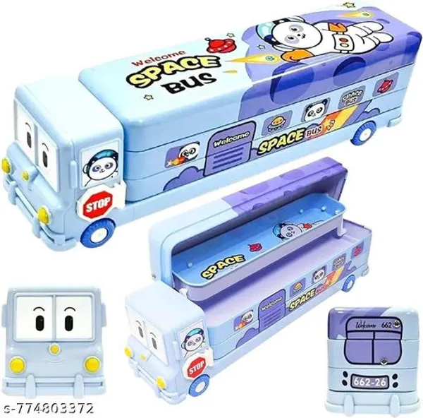 Pencil_Box_,_Sky_Blue_Plastic_Double_Layer_Cartoon_Pencil_Box_With_Built-In_Sharpener_For_Kids_-_Pack_of_1