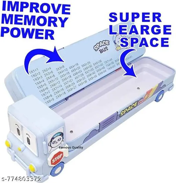 Pencil_Box_,_Sky_Blue_Plastic_Double_Layer_Cartoon_Pencil_Box_With_Built-In_Sharpener_For_Kids_-_Pack_of_1