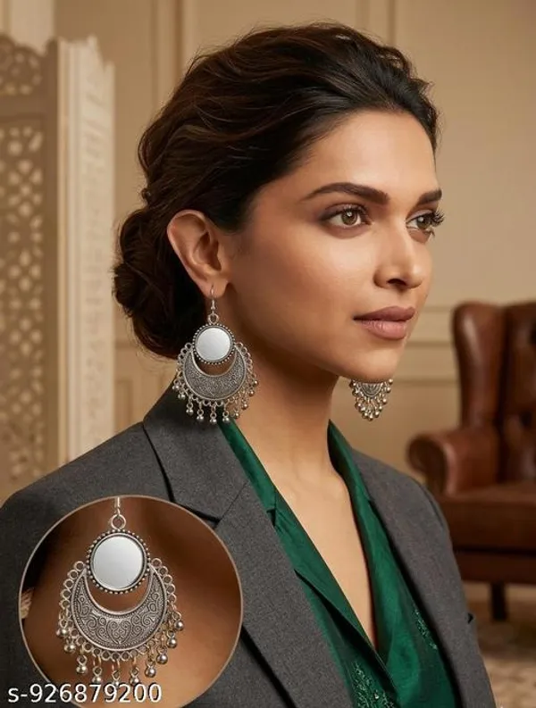 Silver_Oxidised_Metal_Ethnic_Jhumka_Chandbali_Earrings_Set_For_Women_-_Pack_of_3