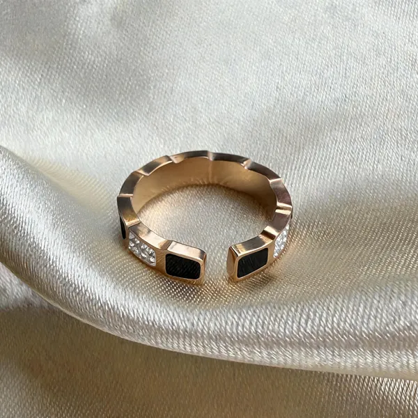 Rose_Gold_Geometric_Adjustable_Ring_With_Black_Enamel_Accents