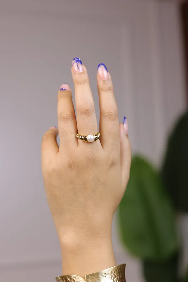 Gold_Platedtwist_Pearl_Ring