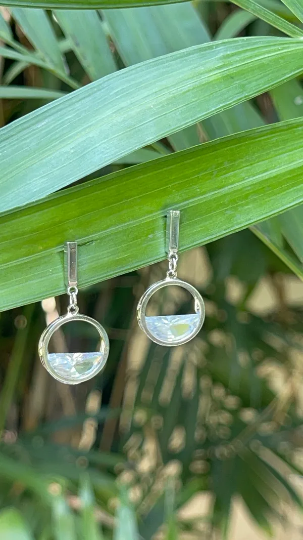 Silver_Circle_Drop_Earrings_For_Women