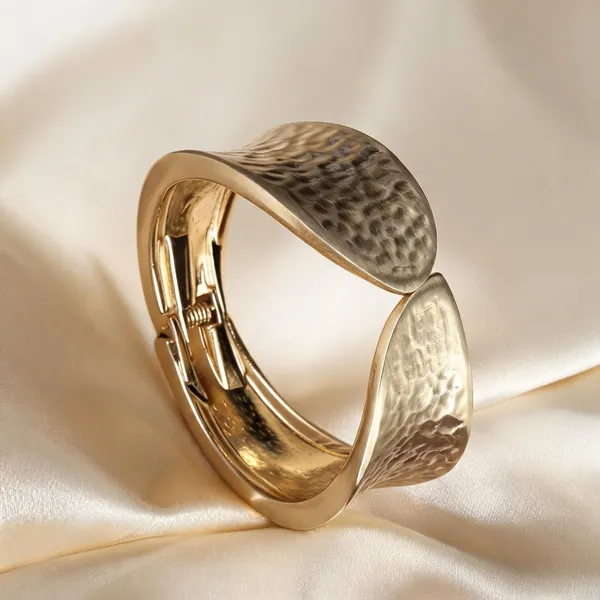 Sculptural_Hinged_Bracelet_,_Brushed_Gold