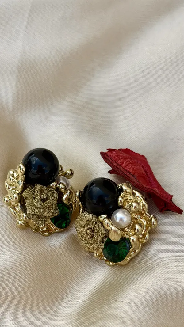 Green_Stone_Gold-Tone_Embellished_Statement_Earrings_for_Women
