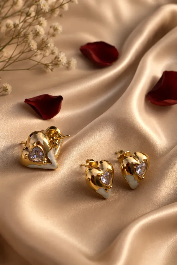 Gold-Tone_Heart_Stud_Earrings_for_Women