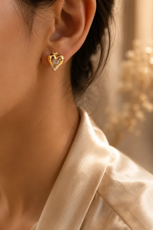 Gold-Tone_Heart_Stud_Earrings_for_Women