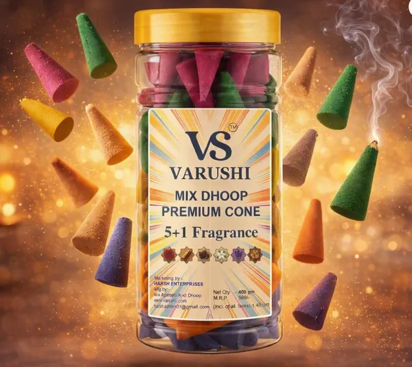 Mix_Dhoop_Premium_Cone_5+1_Fragrance