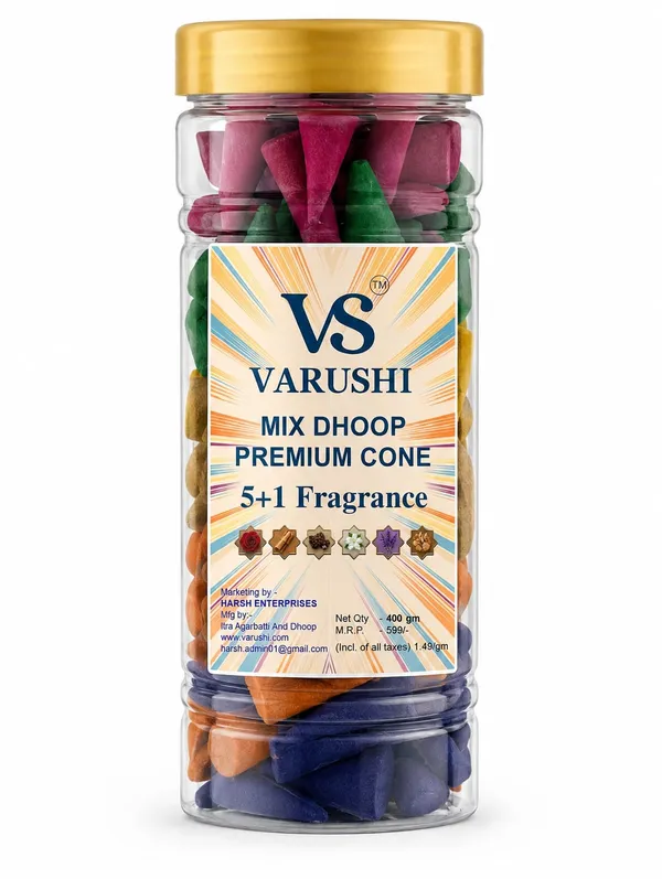 Mix_Dhoop_Premium_Cone_5+1_Fragrance