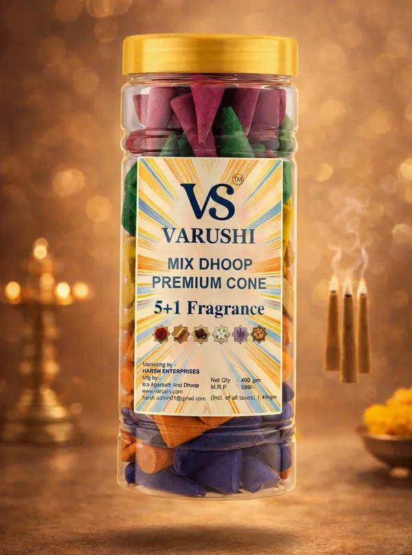 Mix_Dhoop_Premium_Cone_5+1_Fragrance