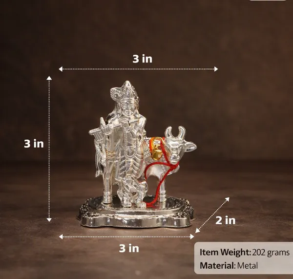 New_Cow_Krishna_With_box_3_Inch
