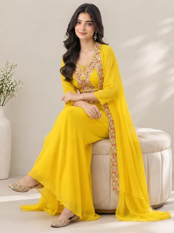 Women's_Yellow_Embroidered_Crop_Top_with_Palazzo_and_Long_Jacket_Set