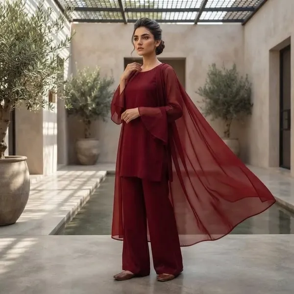 Maroon_Embroidered_Kurta_Set_with_Dupatta