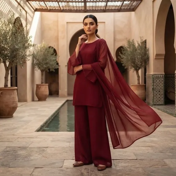 Maroon_Embroidered_Kurta_Set_with_Dupatta