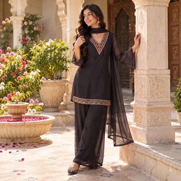 Midnight_Black_Georgette_Sharara_Set