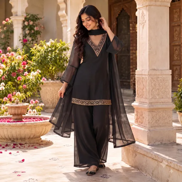 Midnight_Black_Georgette_Sharara_Set