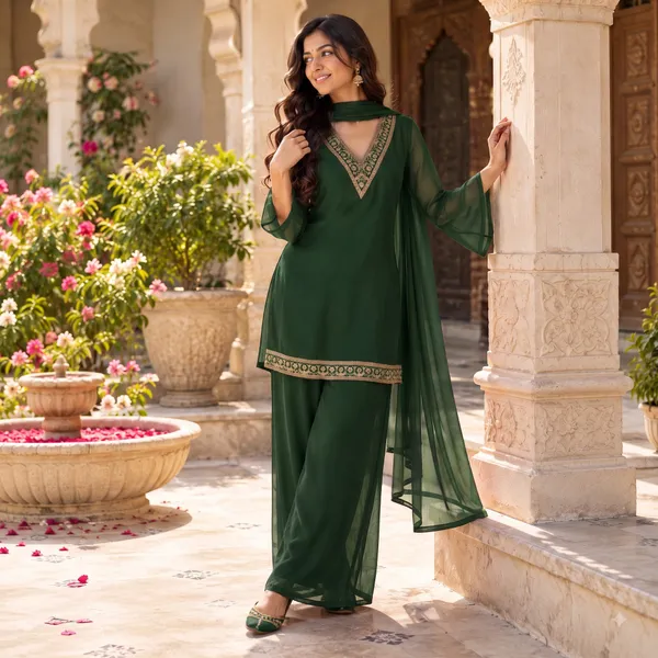 Royal_Dark_Green_Festive_Suit_Set