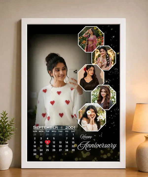 Customized_White_Anniversary_Hexagonal_Calendar_Collage_Photo_Frame