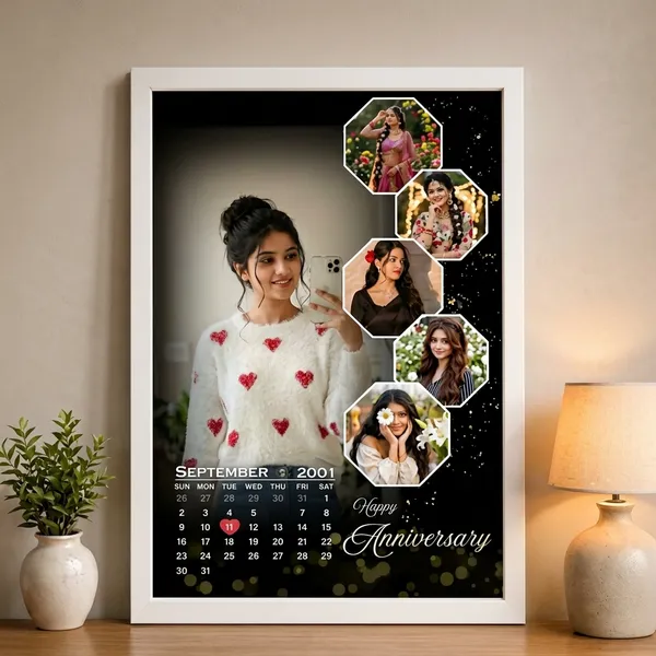 Customized_White_Anniversary_Hexagonal_Calendar_Collage_Photo_Frame