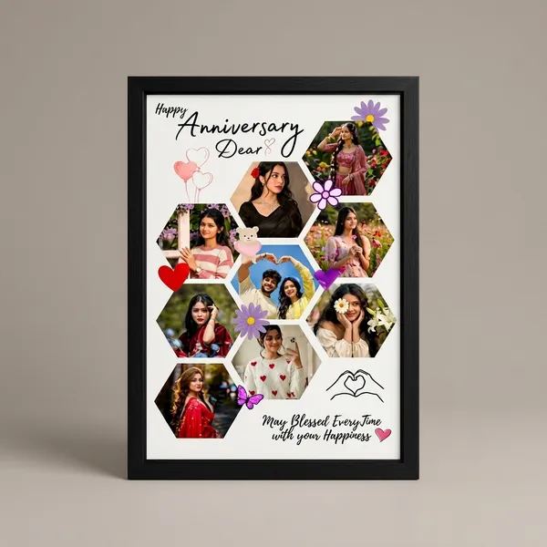 Customized_Anniversary_Hexagonal_Personalized_Photo_Collage_Frame