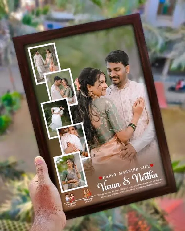 Customized_Dark_Brown_Couple_Multi-Photo_Personalized_Collage_Frame