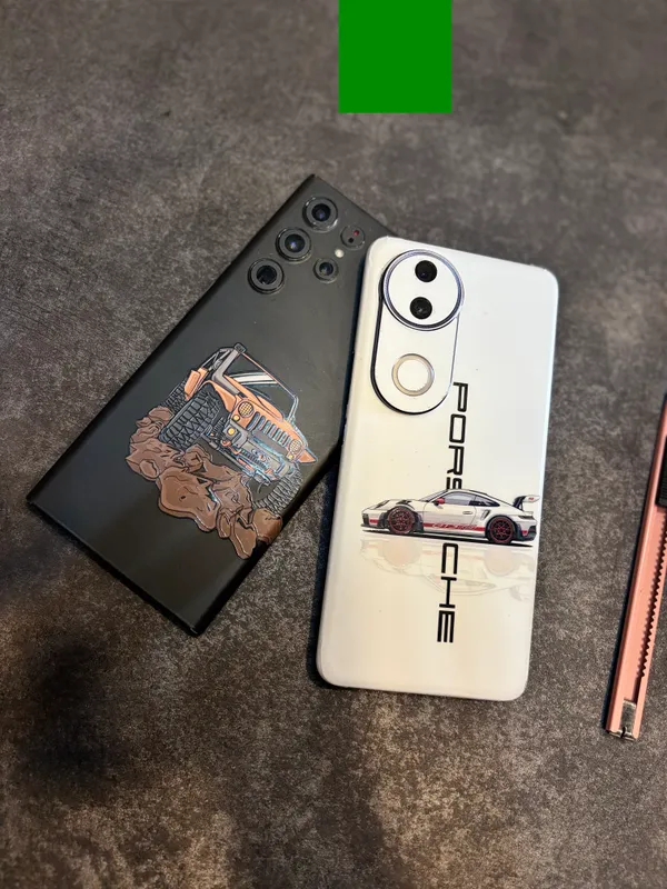 Multicolor_Porsche_Non_-_Sticky_Bubble_free_Phone_Skin_For_Smartphone