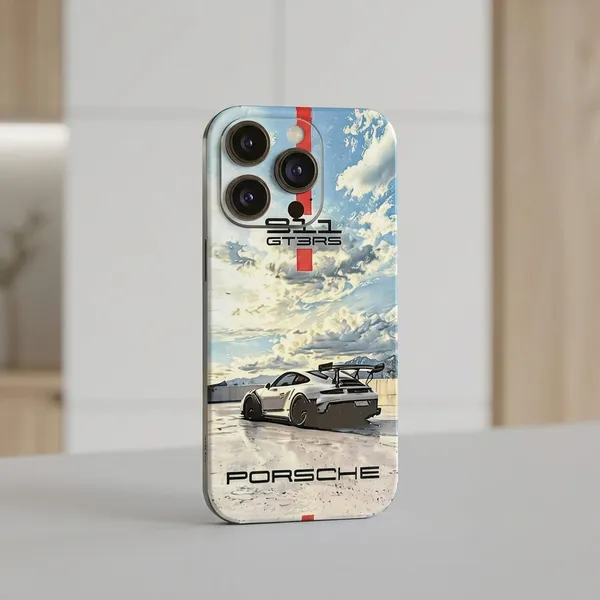 Multicolor_Porsche_Non_-_Sticky_Bubble_free_Phone_Skin_For_Smartphone