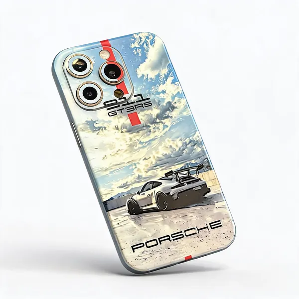 Multicolor_Porsche_Non_-_Sticky_Bubble_free_Phone_Skin_For_Smartphone