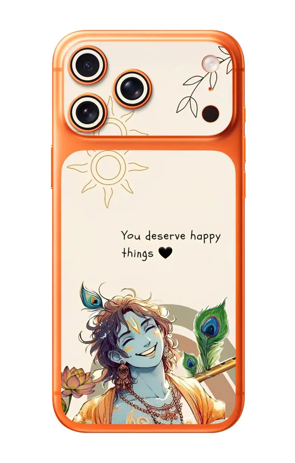 Orange_Krishna_Non-Sticky_Bubble_Free_Phone_Skin_For_Smartphone