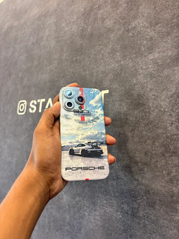 Multicolor_Porsche_Non_-_Sticky_Bubble_free_Phone_Skin_For_Smartphone