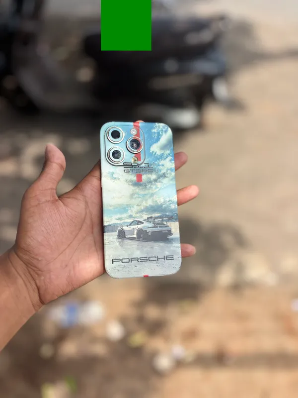 Multicolor_Porsche_Non_-_Sticky_Bubble_free_Phone_Skin_For_Smartphone