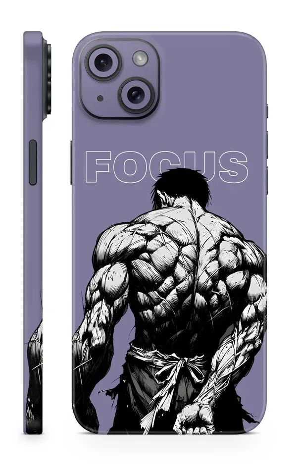 Purple_Focus_Non_-_Sticky_Bubble_free_Phone_Skin_For_Smartphone