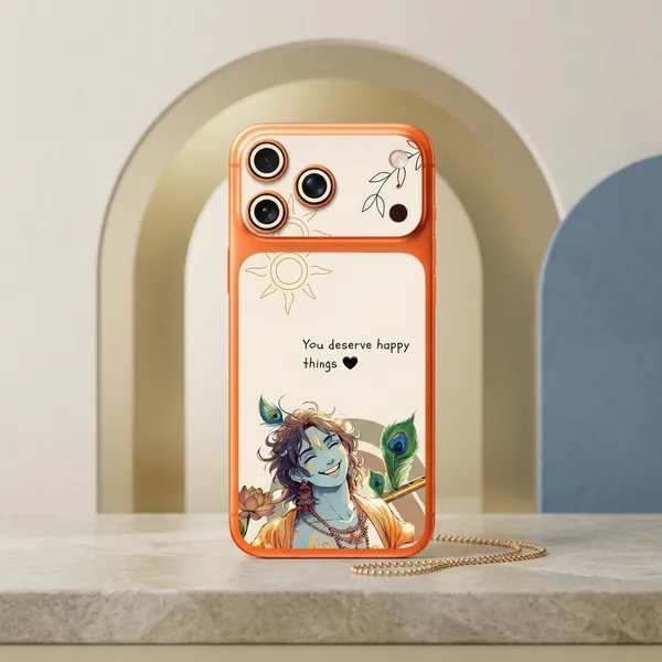 Orange_Krishna_Non-Sticky_Bubble_Free_Phone_Skin_For_Smartphone